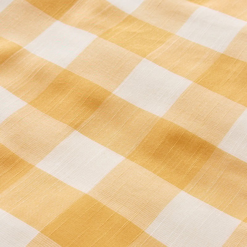 Casey Mustard Check Quilt Cover Set