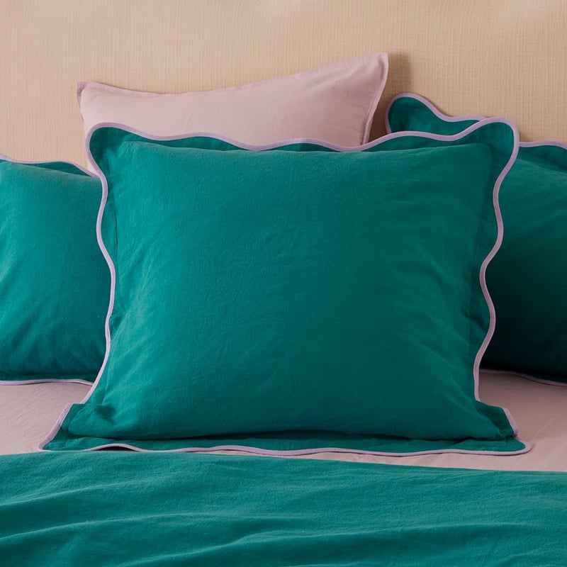 Scallop Teal Pillowcases