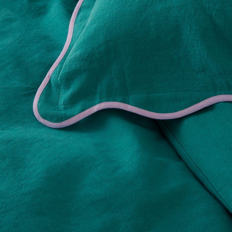 Scallop Teal Quilt Cover Set + Separates