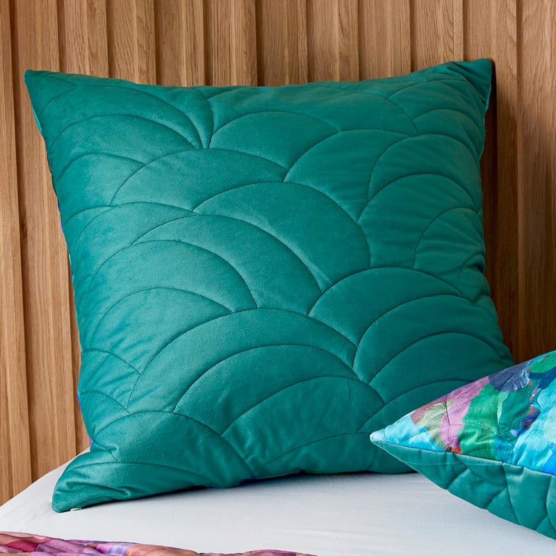 Erin Reinboth Sea Sprays Velvet Quilted Pillowcase