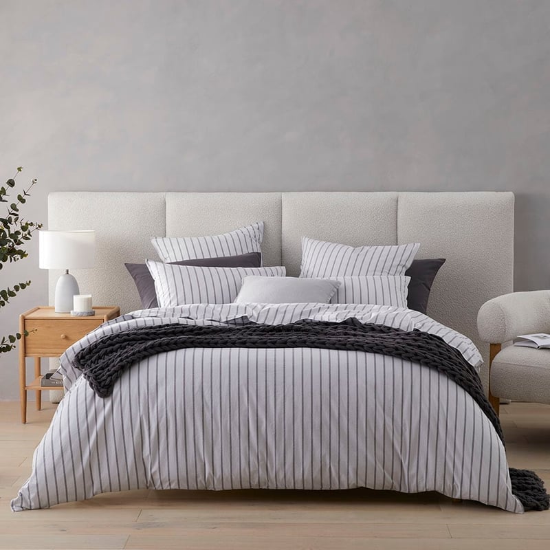 Stonewashed Cotton Cloud Stripe Quilt Cover Separates