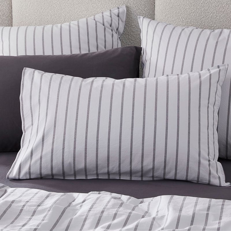 Stonewashed Cotton Cloud Stripe Quilt Cover Separates