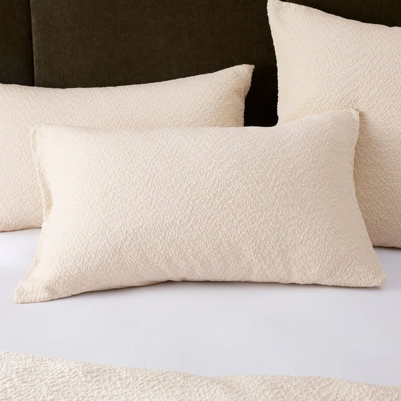 Aberdeen Snow Boucle Quilt Cover Set + Separates