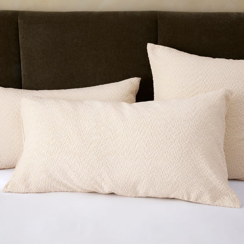 Aberdeen Snow Boucle Quilt Cover Set + Separates