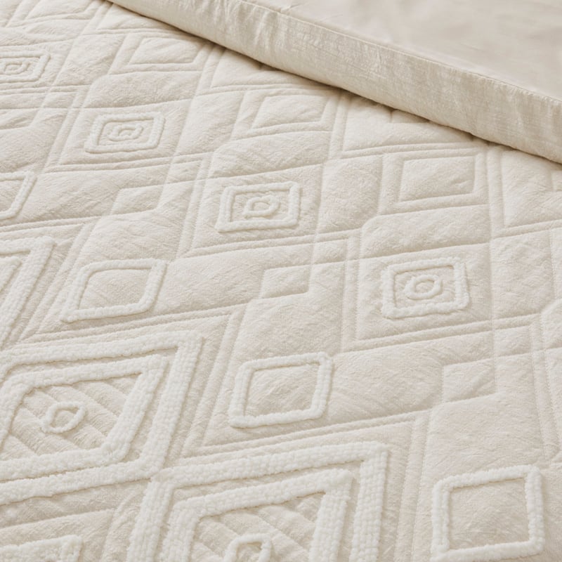 Bengal Tufted Natural Quilted Quilt Cover Separates