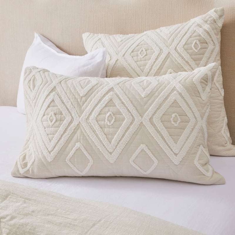 Bengal Tufted Natural Quilted Quilt Cover Separates