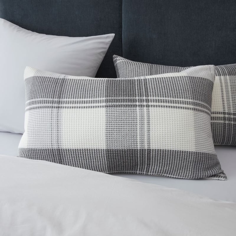 Perry Steel Waffle Pillowcases