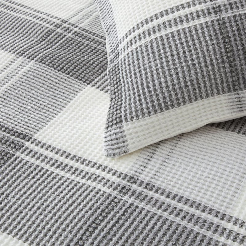 Perry Steel Waffle Quilt Cover Set + Separates
