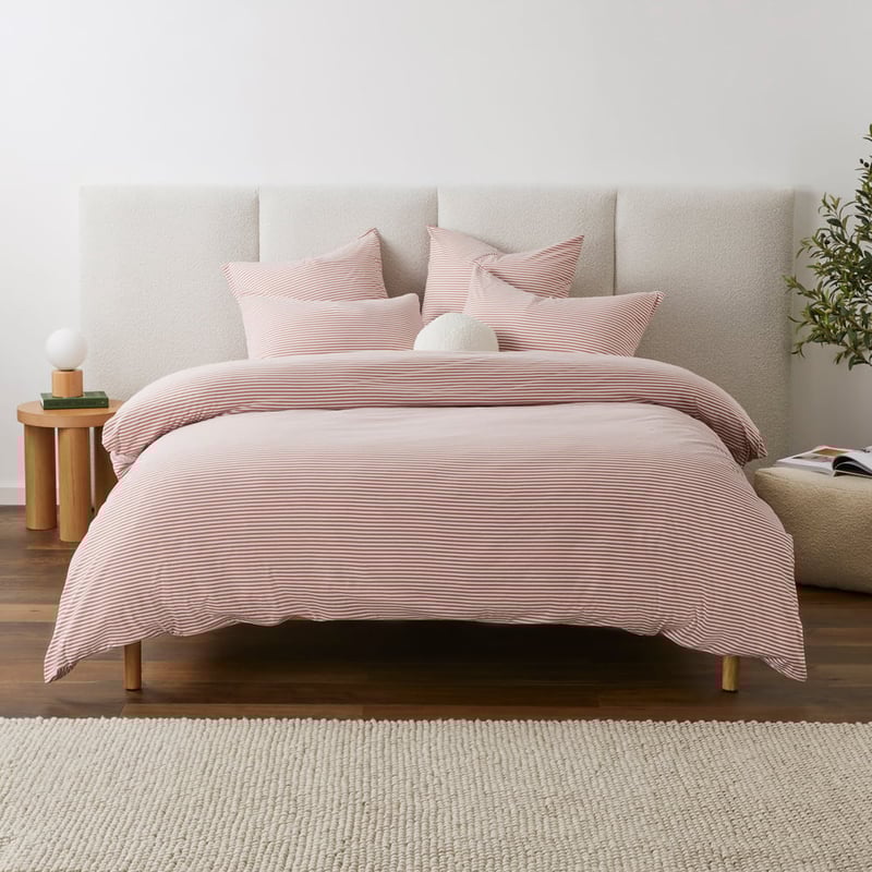 Ultra Soft Jersey Clay Stripe Pillowcases