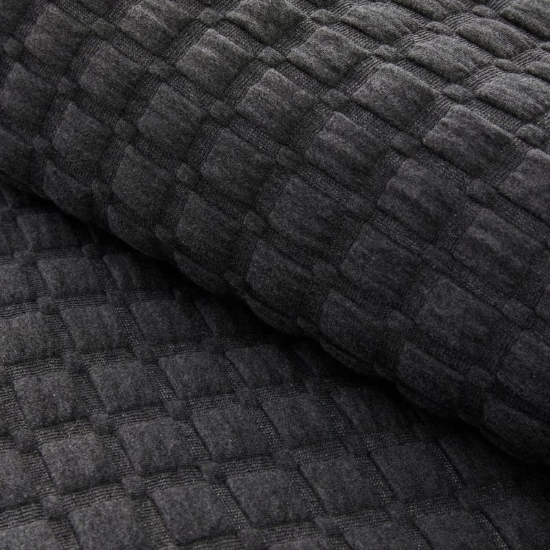 Austin Black Marle Jersey Quilted Quilt Cover Separates