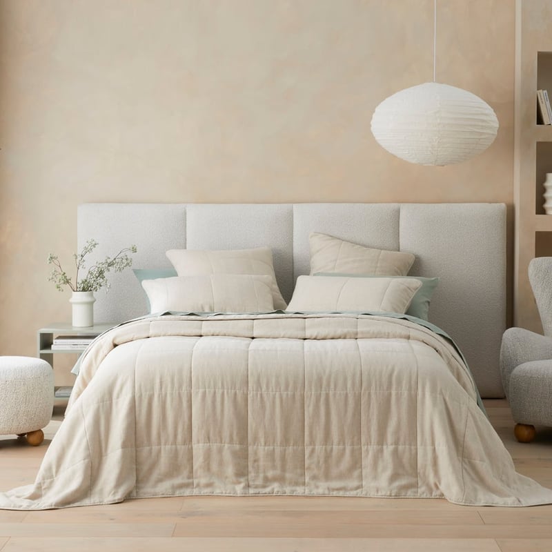 Vintage Washed Linen Linen Bedspread + Separates