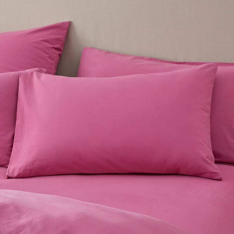 Stonewashed Cotton Boysenberry Pillowcases