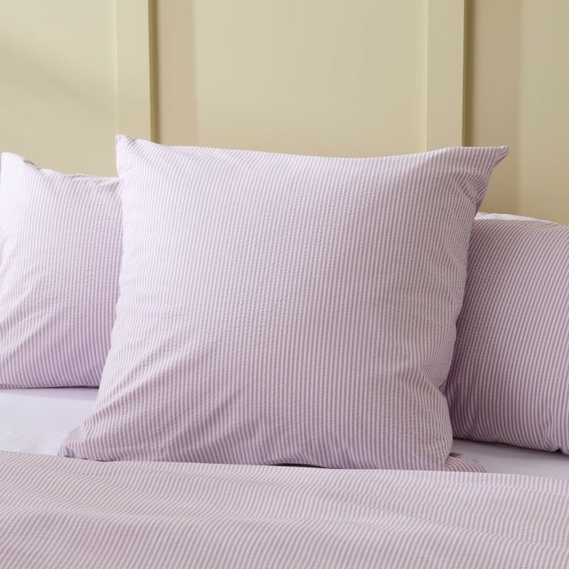 Talia Stripe Lilac Quilt Cover Set + Separates