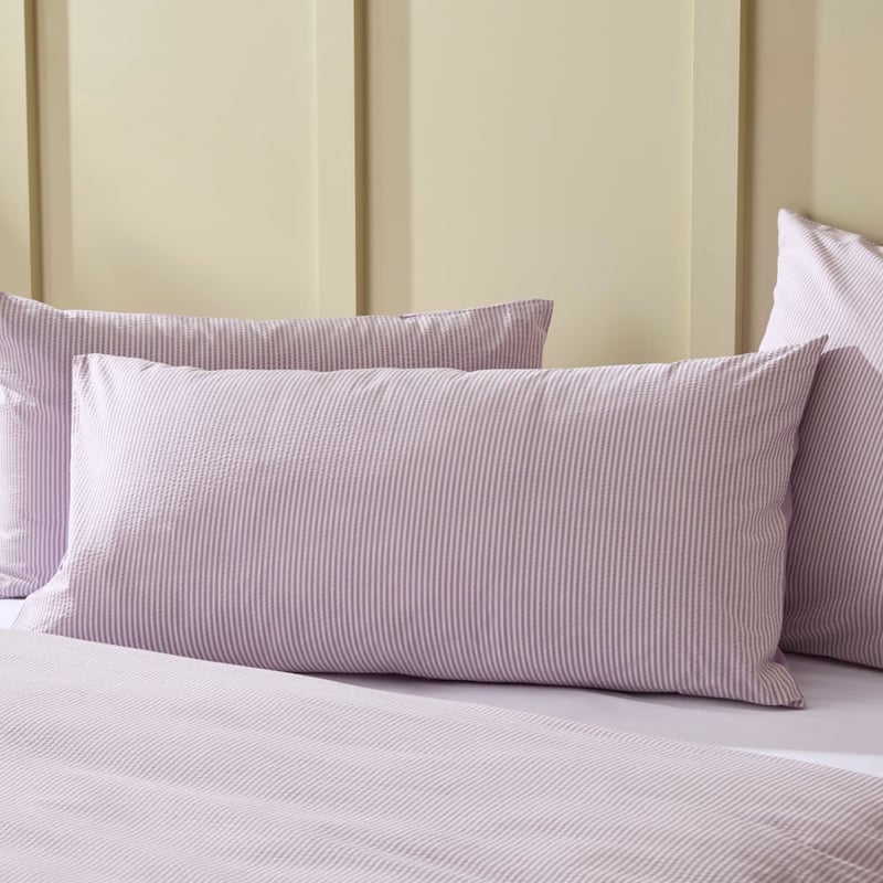 Talia Stripe Lilac Quilt Cover Set + Separates