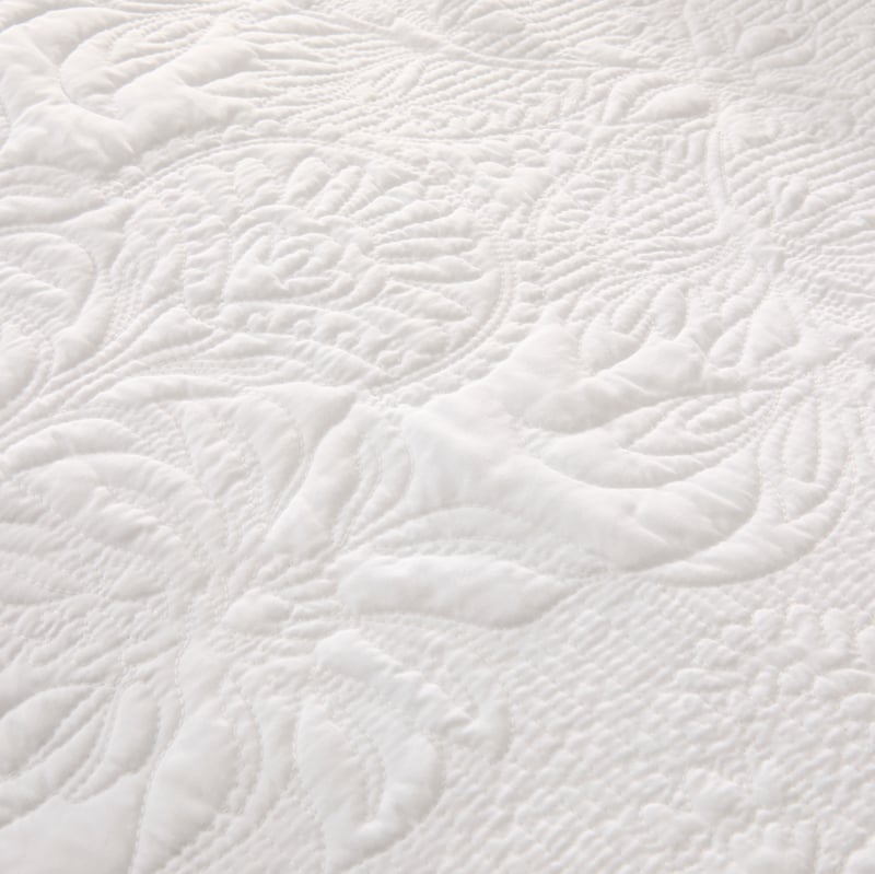 Belle White Quilted Quilt Cover Separates
