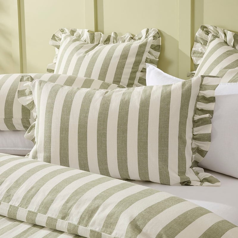 Willow Ruffle Olive Quilt Cover Set + Separates