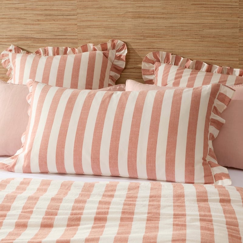 Willow Ruffle Clay Quilt Cover Set + Separates
