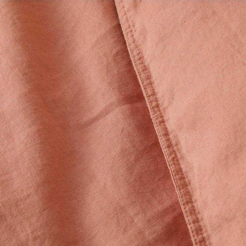 Vintage Washed Linen Muted Clay Quilt Cover Separates
