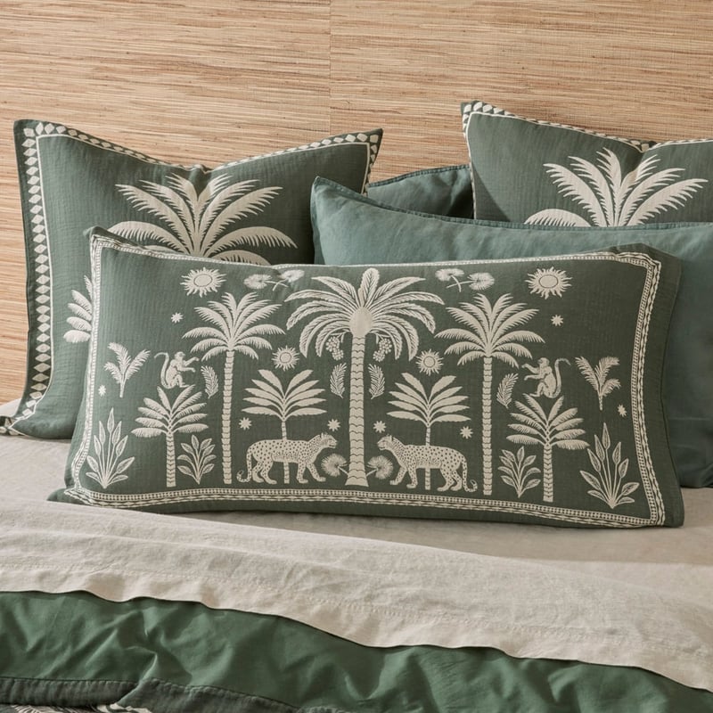 Global Traveller Thyme Jacquard Pillowcases