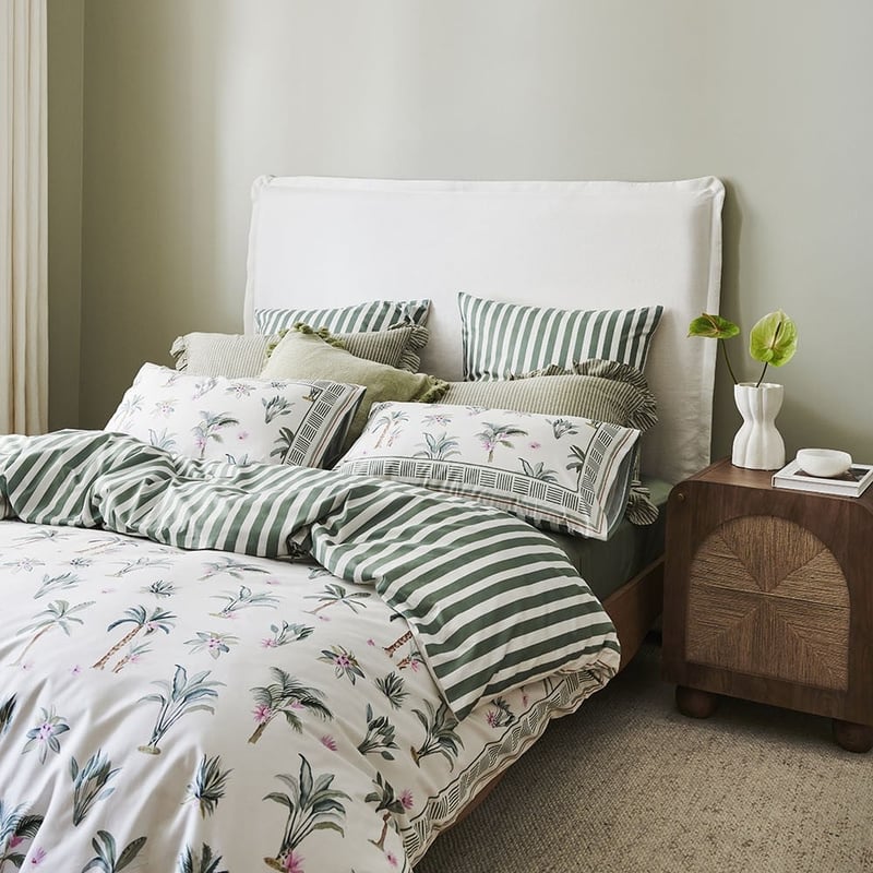 Botanical Garden Green Quilt Cover Set + Separates