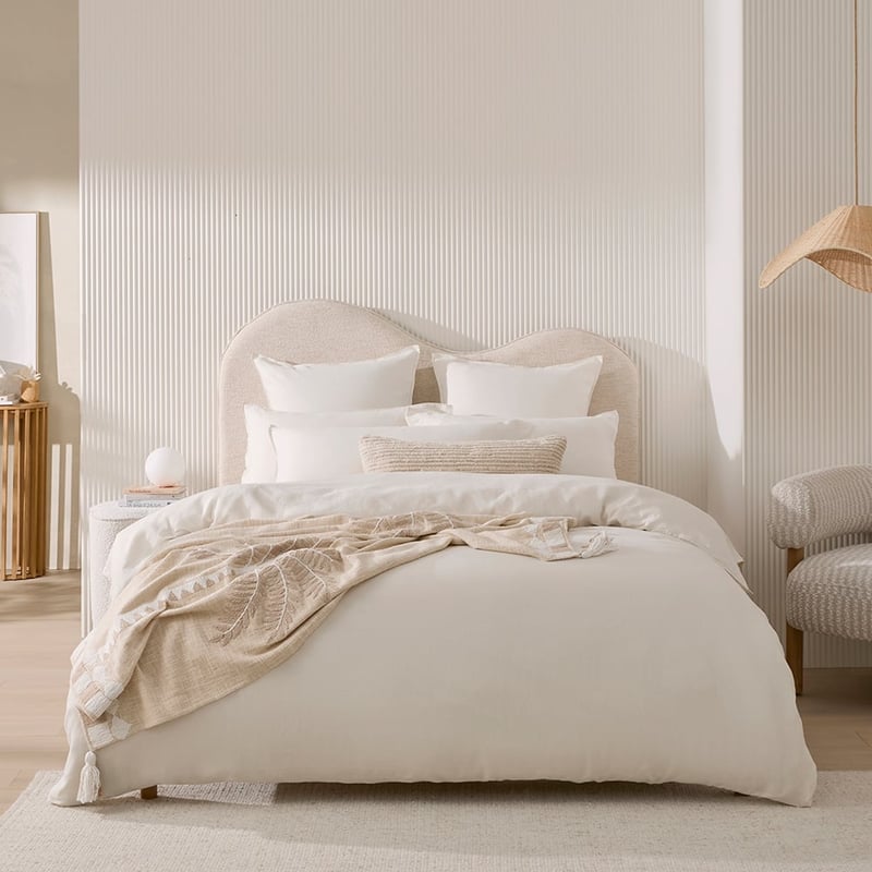Vintage Washed Linen Coconut Pillowcases