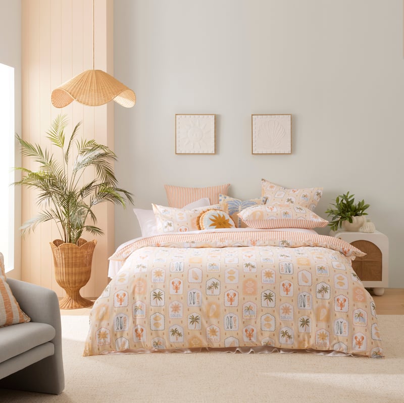 Soleil Pastel Rose Quilt Cover Set + Separates