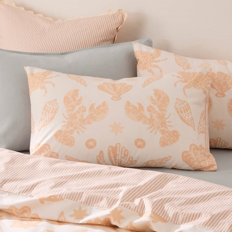 Kirra Pale Peach Quilt Cover Set