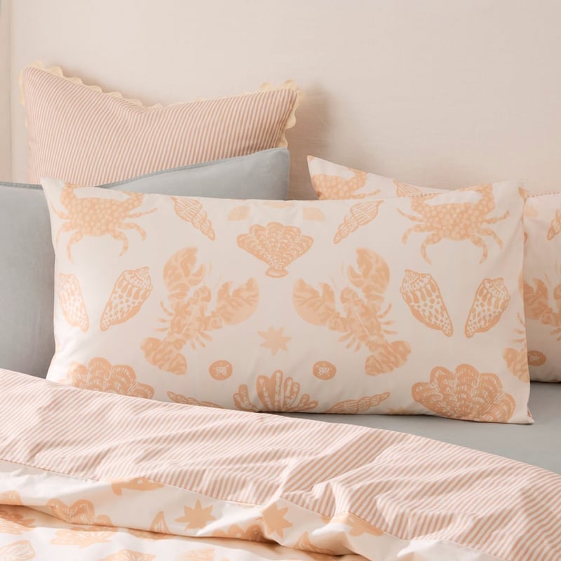 Kirra Pale Peach Pillowcases