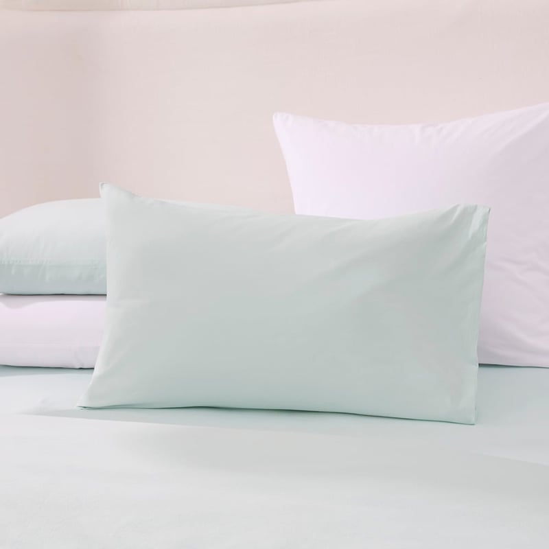 Stonewashed Cotton Chalk Blue Pillowcases
