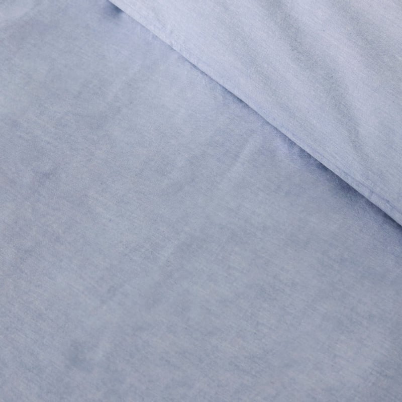 Stonewashed Cotton Chambray Blue Quilt Cover Separates