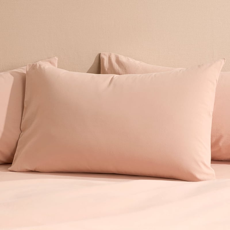Stonewashed Cotton Mocha Pillowcases
