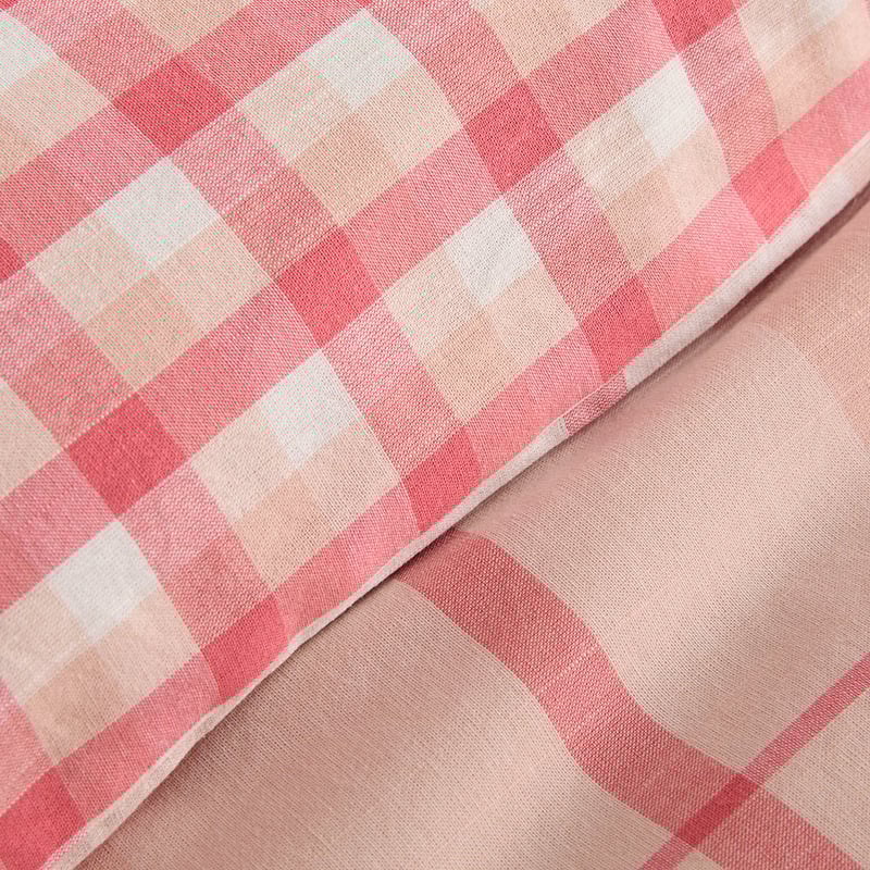 Tillie Check Pink Ruffle Quilt Cover Set + Separates