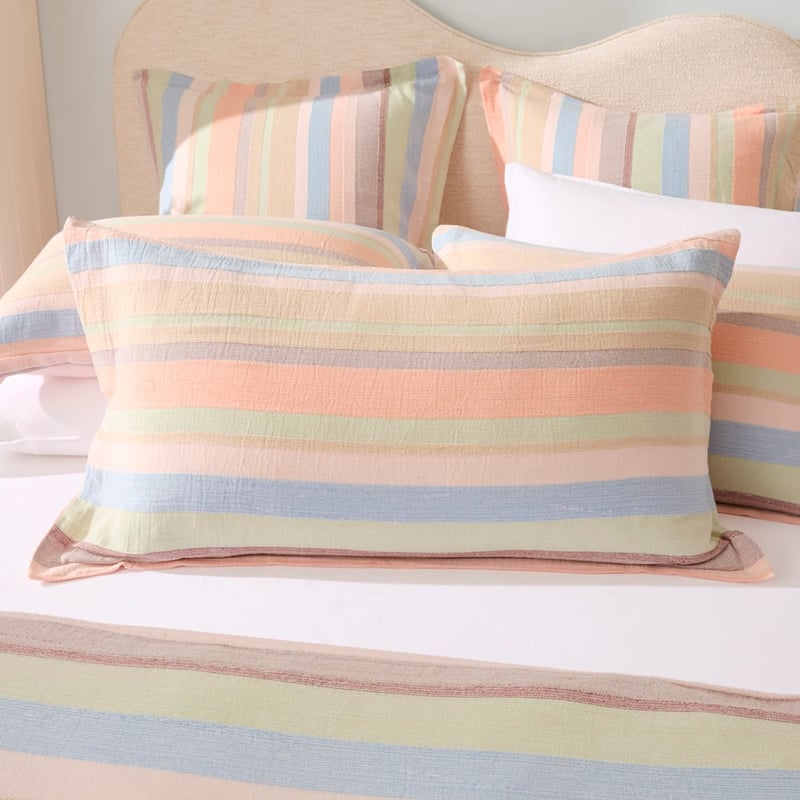 Abby Multi Stripe Quilt Cover Set + Separates