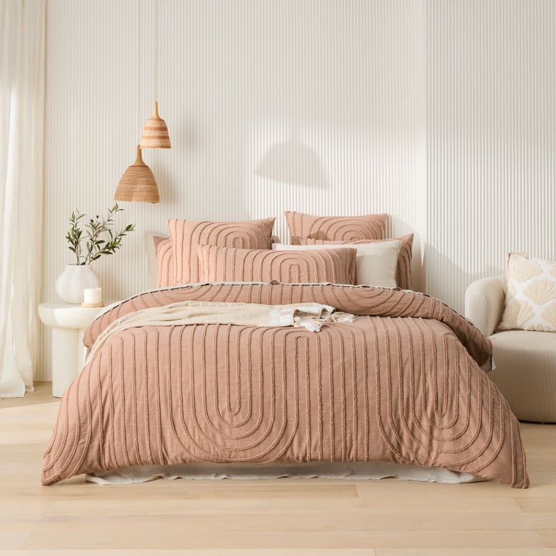 Kori Nougat Tufted Quilt Cover Separates