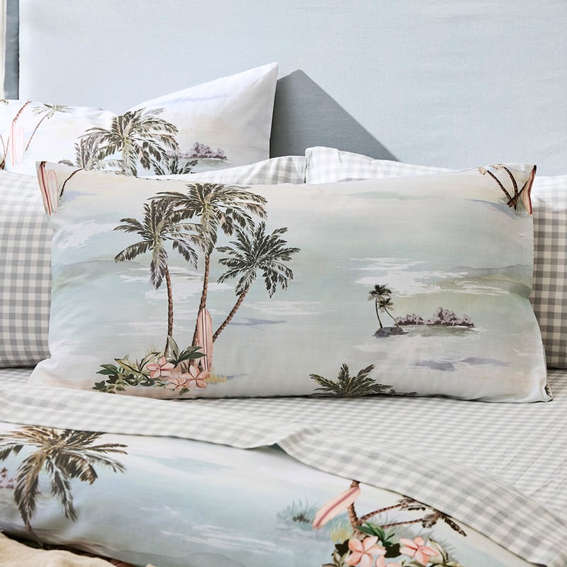 Waikiki Mint Quilt Cover Set + Separates