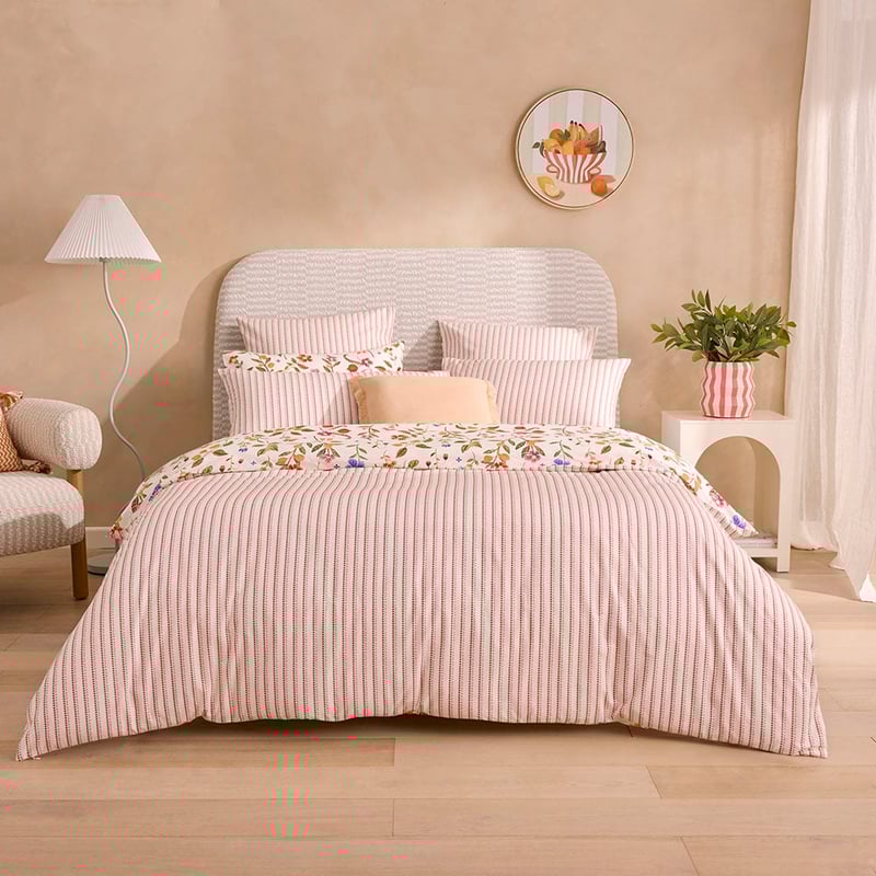 Frida Floral Apricot Quilt Cover Set + Separates