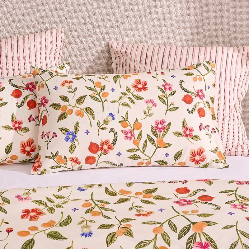 Frida Floral Apricot Quilt Cover Set + Separates