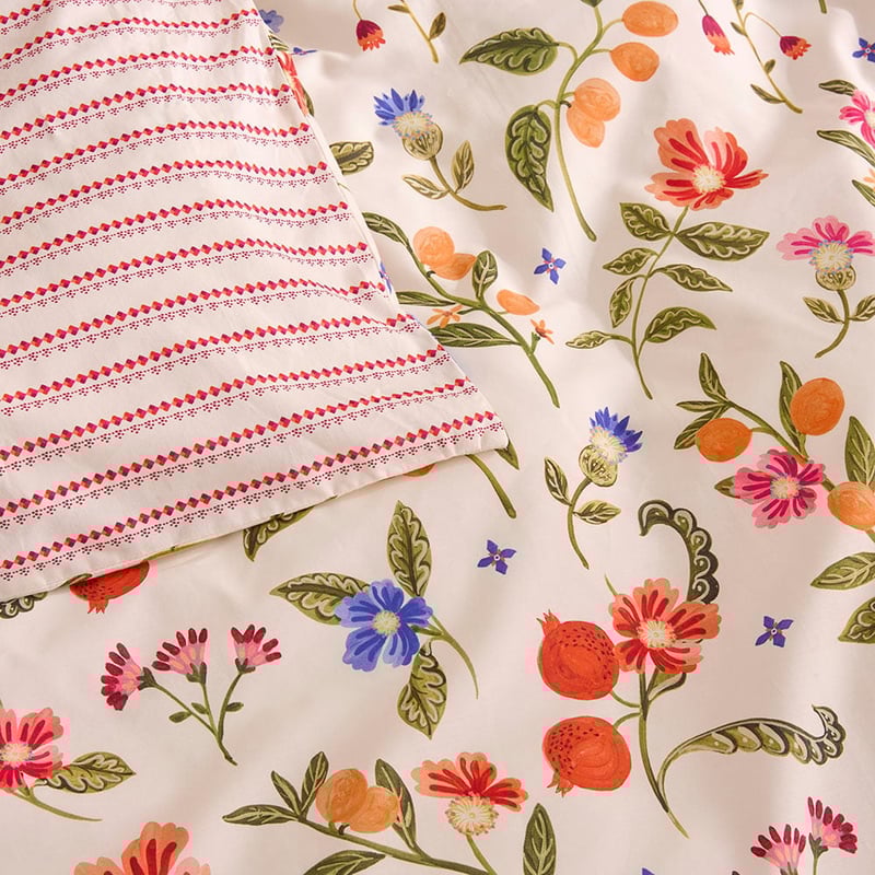 Frida Floral Apricot Quilt Cover Set + Separates