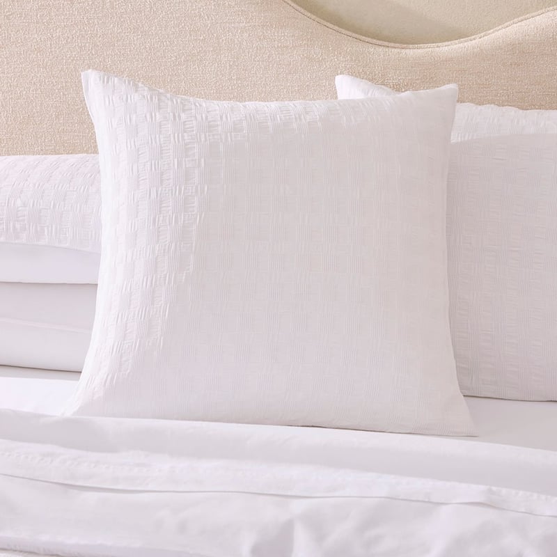 Jordan White Waffle Quilt Cover Set + Separates