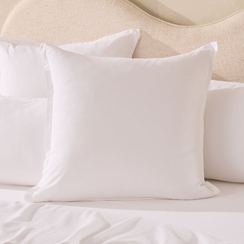 Relaxed Linen Look White Quilt Cover Set + Separates