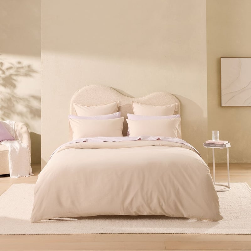Relaxed Linen Look Natural Quilt Cover Set + Separates