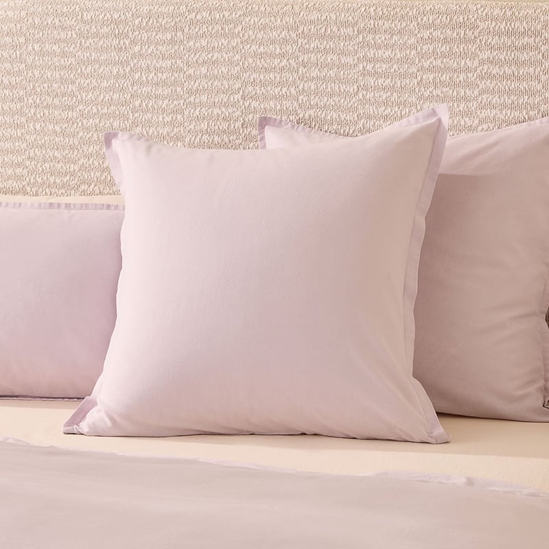 Relaxed Linen Look Lavender Quilt Cover Set + Separates