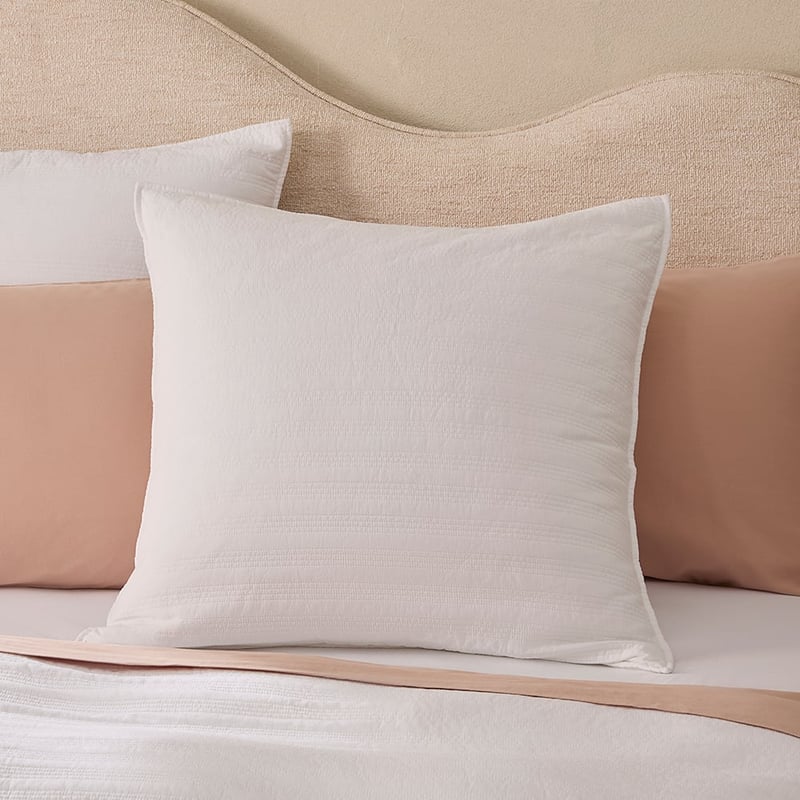 Ashton White Stonewashed Quilted Quilt Cover Separates