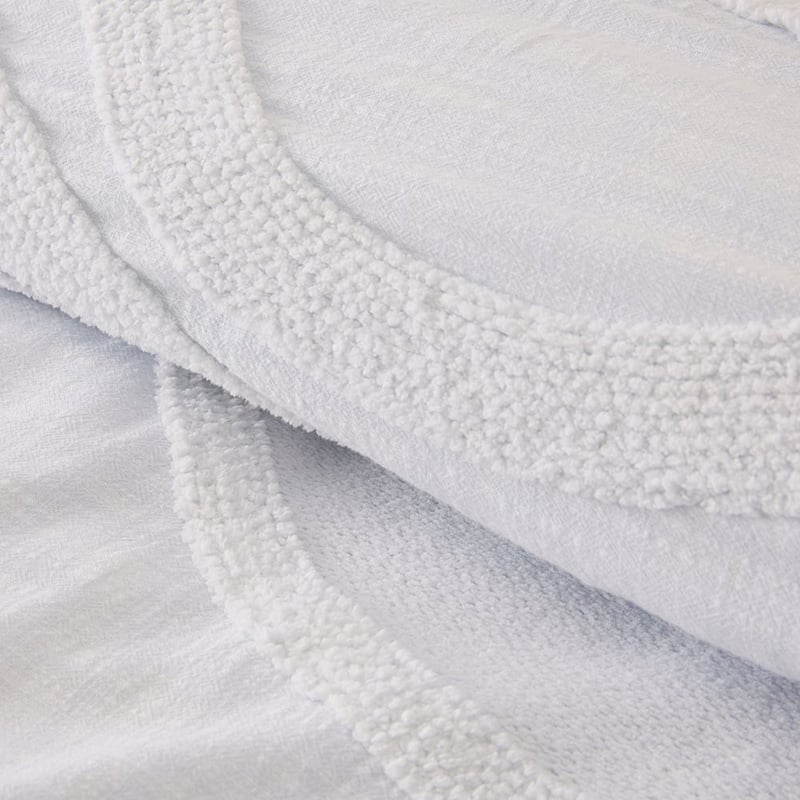 Capri Sky Blue Tufted Quilt Cover Separates