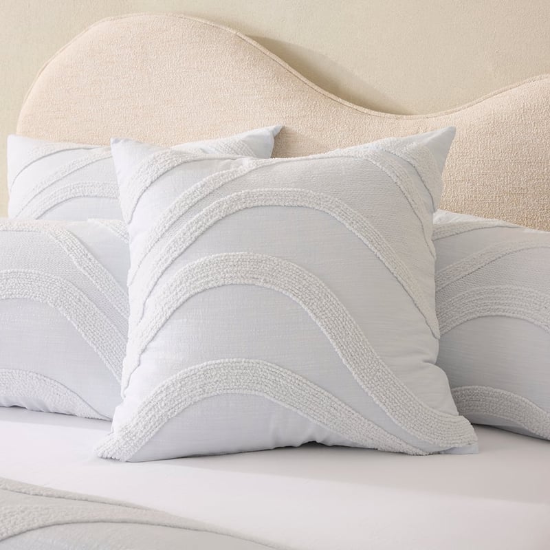 Capri Sky Blue Tufted Quilt Cover Separates