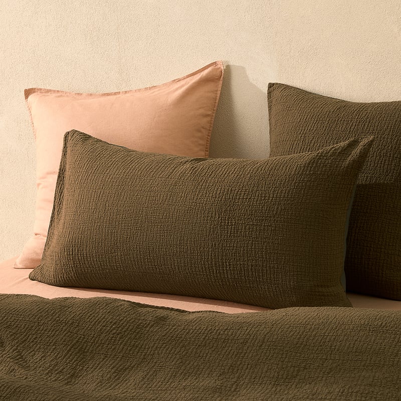 Aspen Olive Quilt Cover Set + Separates