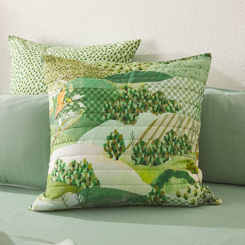 Green Valley Green Quilted Quilt Cover Separates