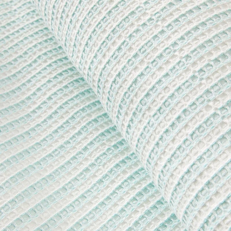 Portsea Blue Stripe Waffle Quilt Cover Set + Separates
