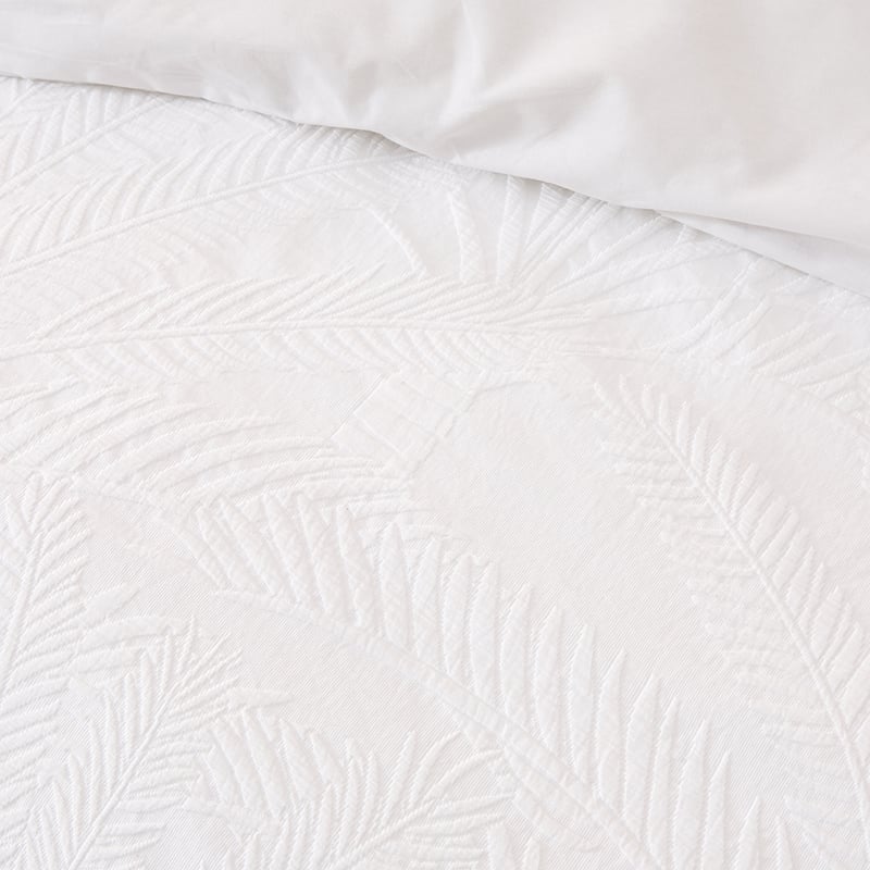 Sago White Matelasse Quilt Cover Separates