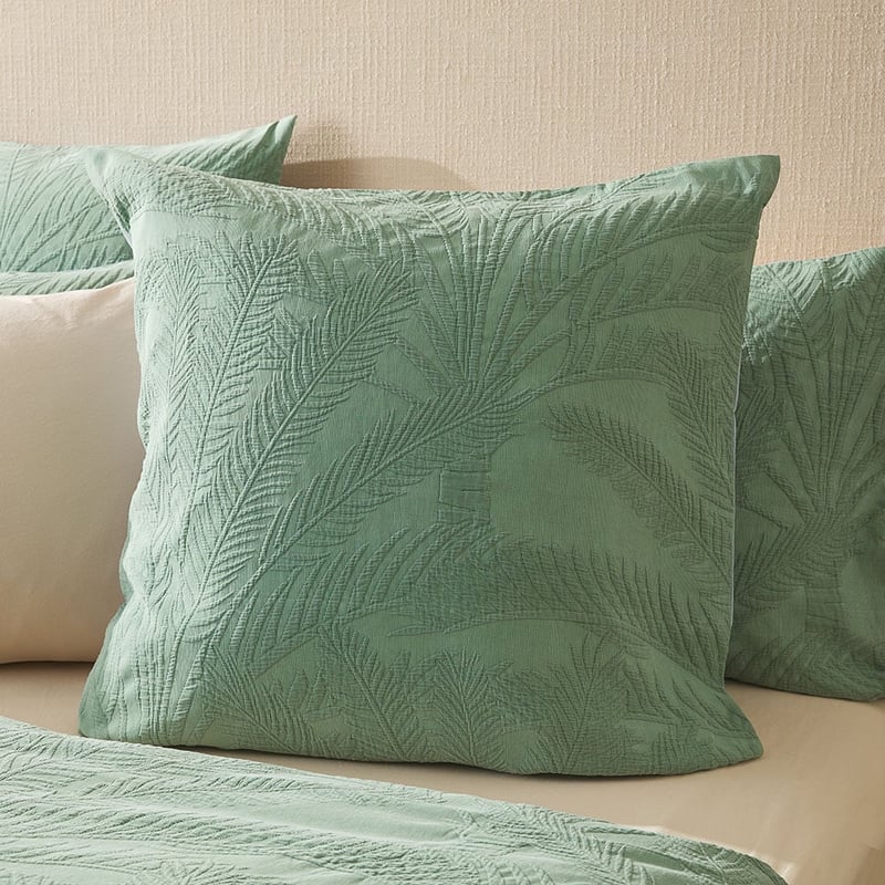 Sago Mineral Green Matelasse Quilt Cover Separates